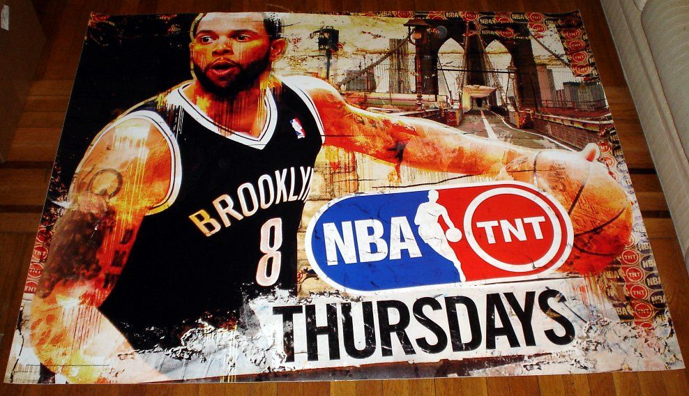 Deron Williams #8 BROOKLYN NETS 5FT TNT SUBWAY POSTER STUNNING