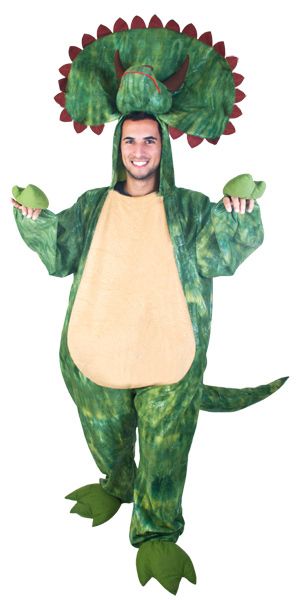 Adult Triceratops Dinosaur Halloween Costume One Size Fits Most Adults