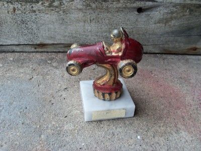 vintage 1950 s midget or dirt track race car trophy