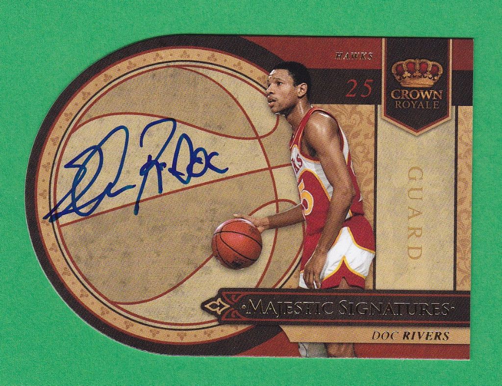 2009 10 Crown Royale DR DOC RIVERS Autograph Atlanta Hawks 199