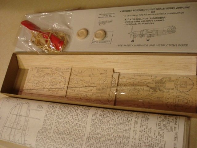 Diels Engineering Bell P 39 Airacobra F F Model Airplane Kit