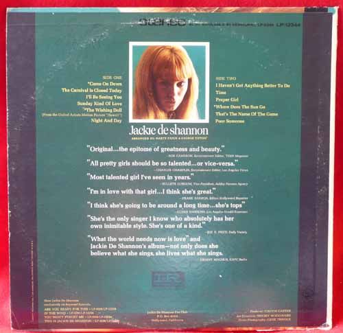 Jackie DeShannon New Image LP Record