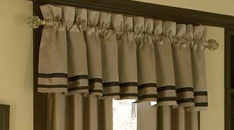 Croscill Boulevard Tailored Valance Toffee Brown New