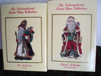 Dillard 4 International Santa Figurine African Am USA Greece Brazil