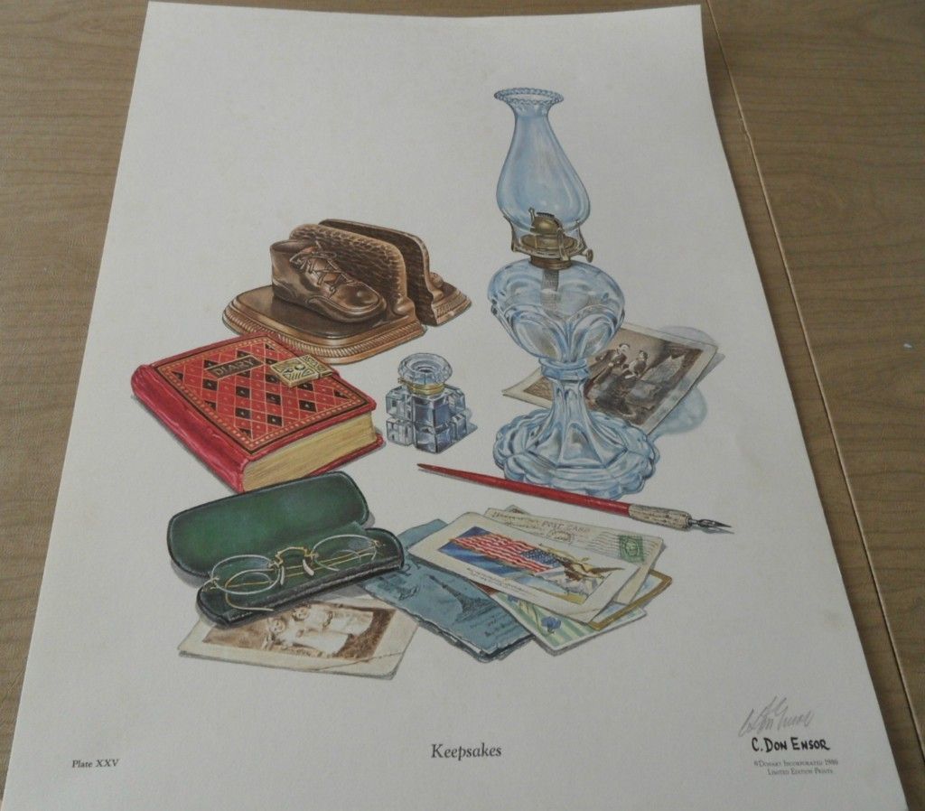 1980 C Don Ensor Signed 17 1 2 x 23 Limited Edition Keepsakes Print