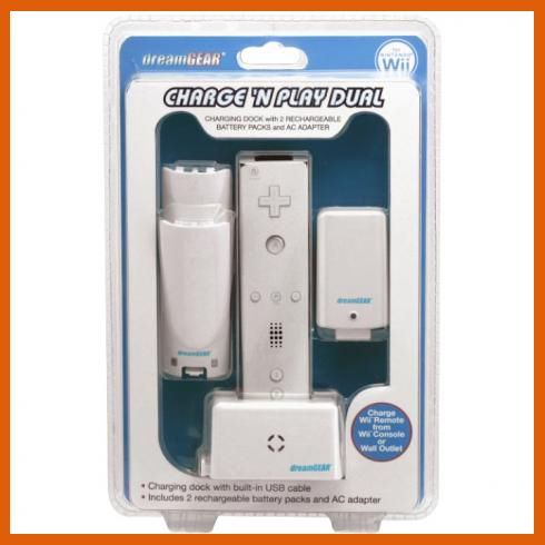 DreamGear Charge N Play Dual Charger Battery for Wii