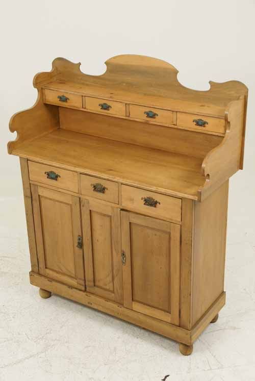 Antique Scottish Pine Kitchen Dresser Sideboard Buffet