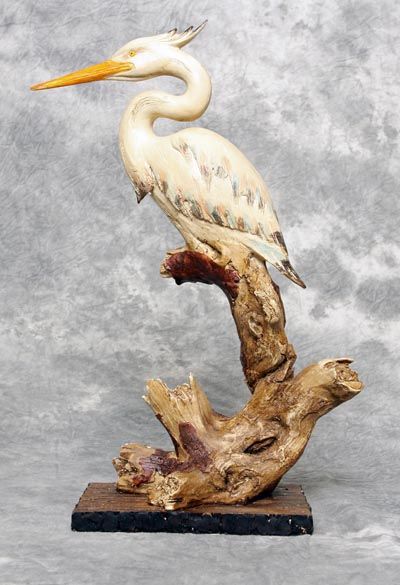  Driftwood Mounted on Base   Made of Cast Resin and Makes a Superb in