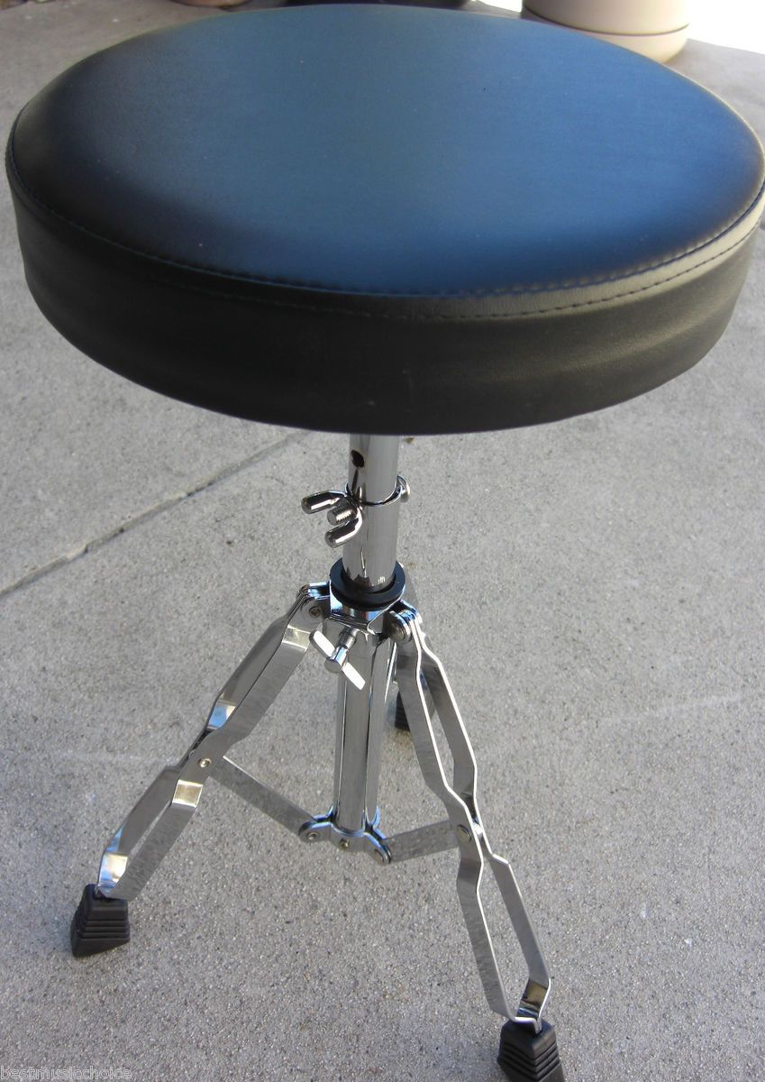 Drum Throne Padded Drummer Stool Chair Piano Seat New