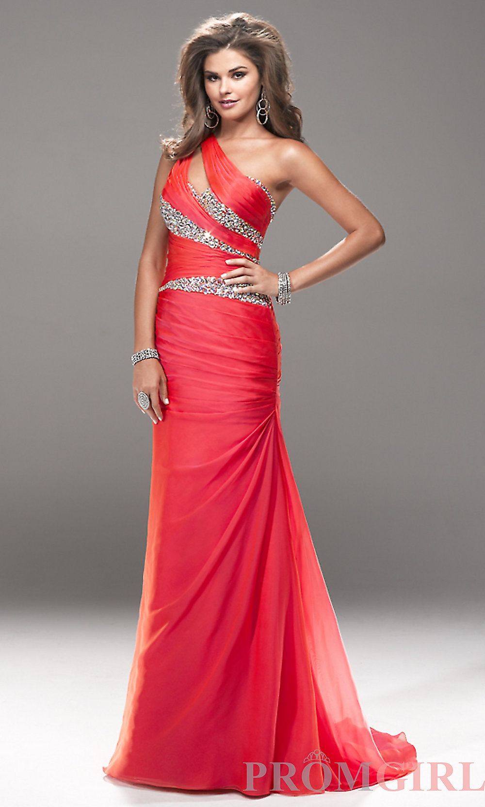 2013 Sexy One Shoulder Evening Dresses Beaded Party Formal Prom