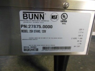 BUNN DUAL SOFTHEAT COFFEE BREWER MAKER W/ DUAL SERVERS AND SATELLITE