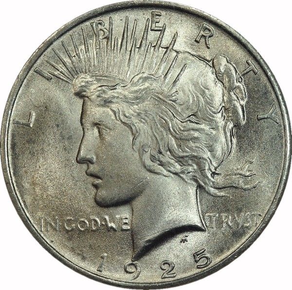 hjb 1925 peace dollar ngc ms64