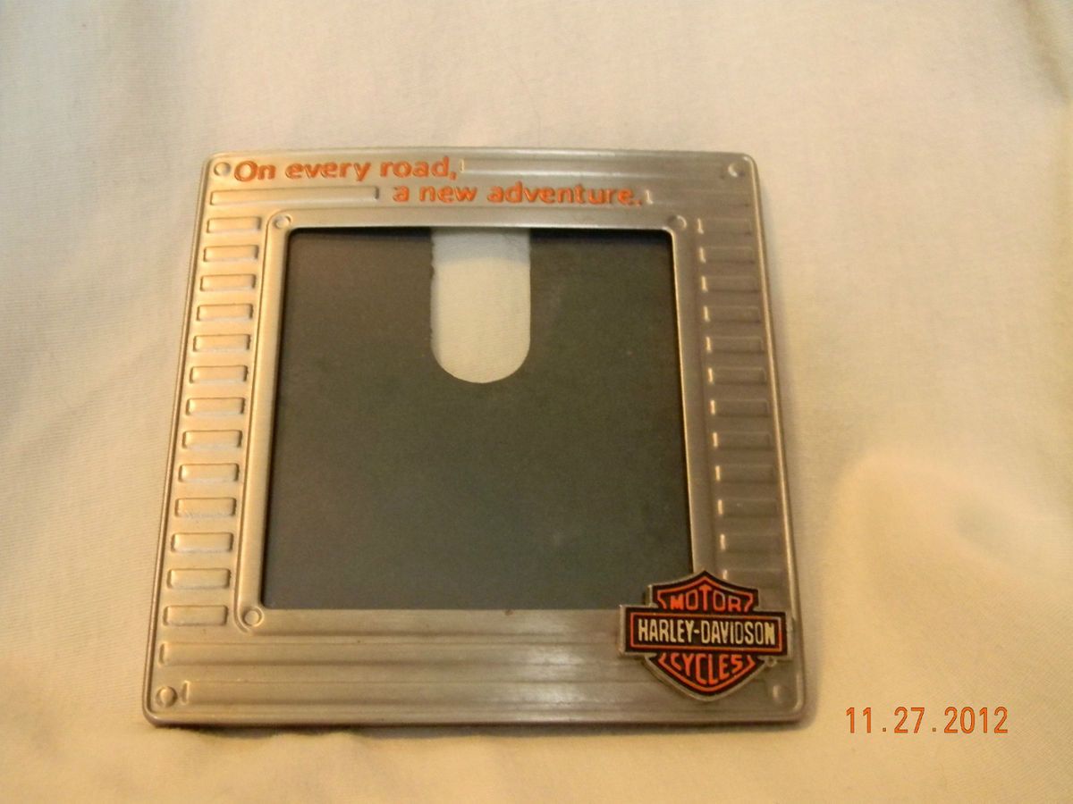 Harley Davidson Magnetic 3x3 picture frame On every road a new