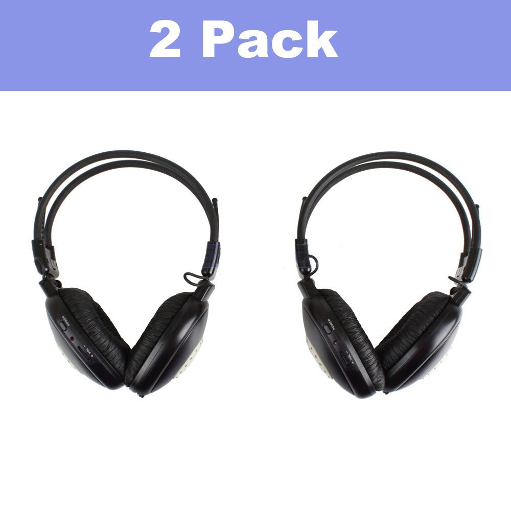   IR Wireless Automobile Headphones Headset for Car DVD Player System