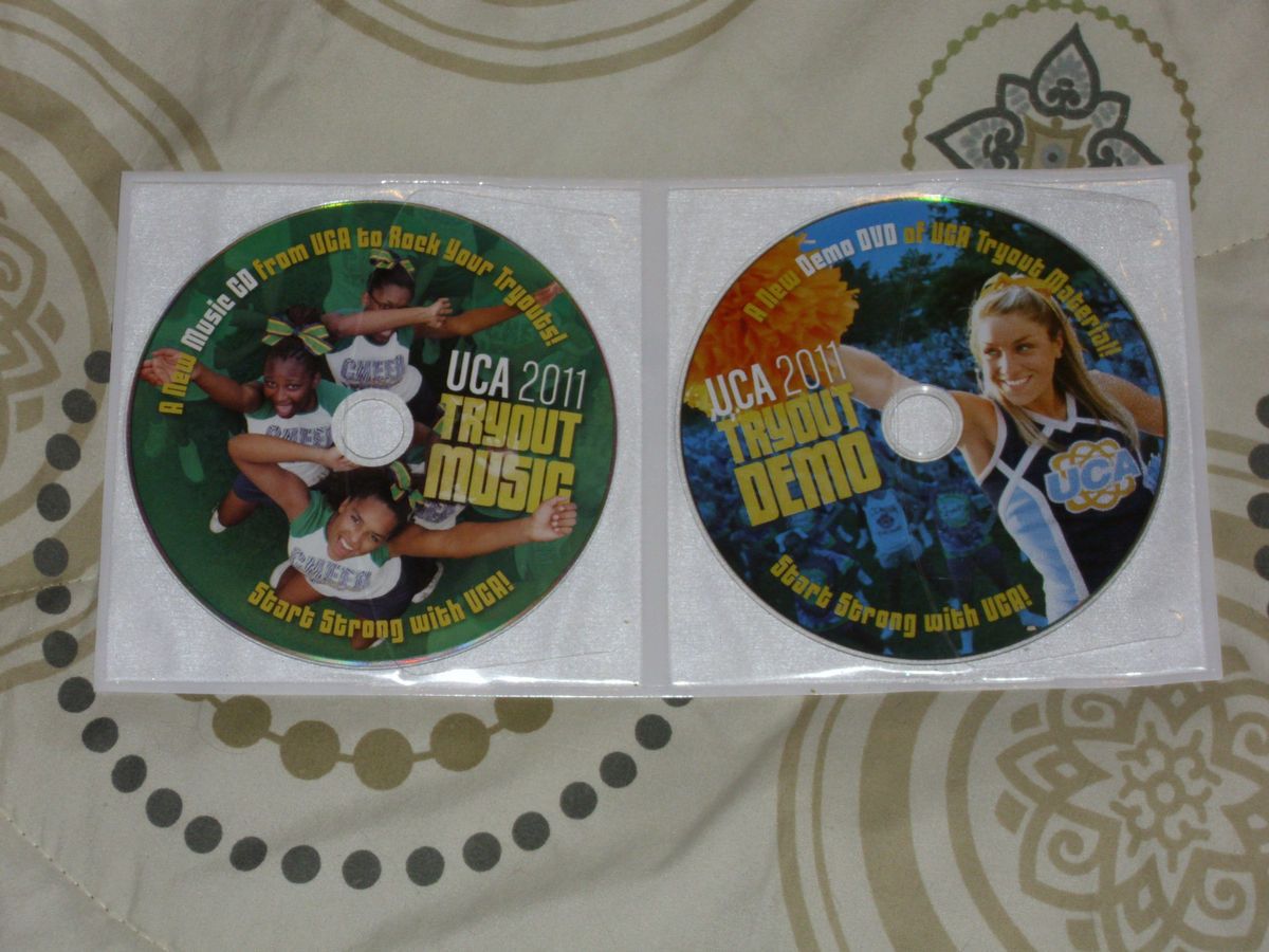 New UCA Cheer Tryout DVD Music CD Cheerleading Varsity