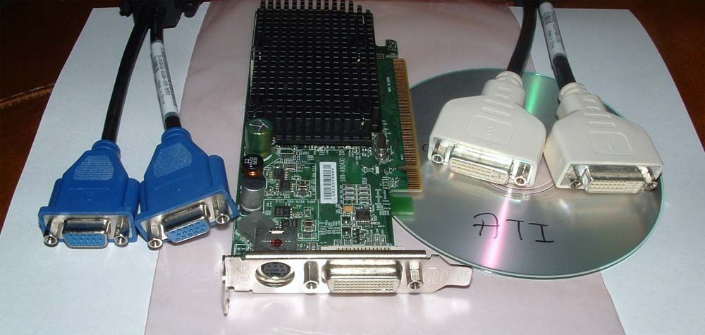 ATI Radeon X1300 256MB SFF Dual Win7 PCI E Video Card
