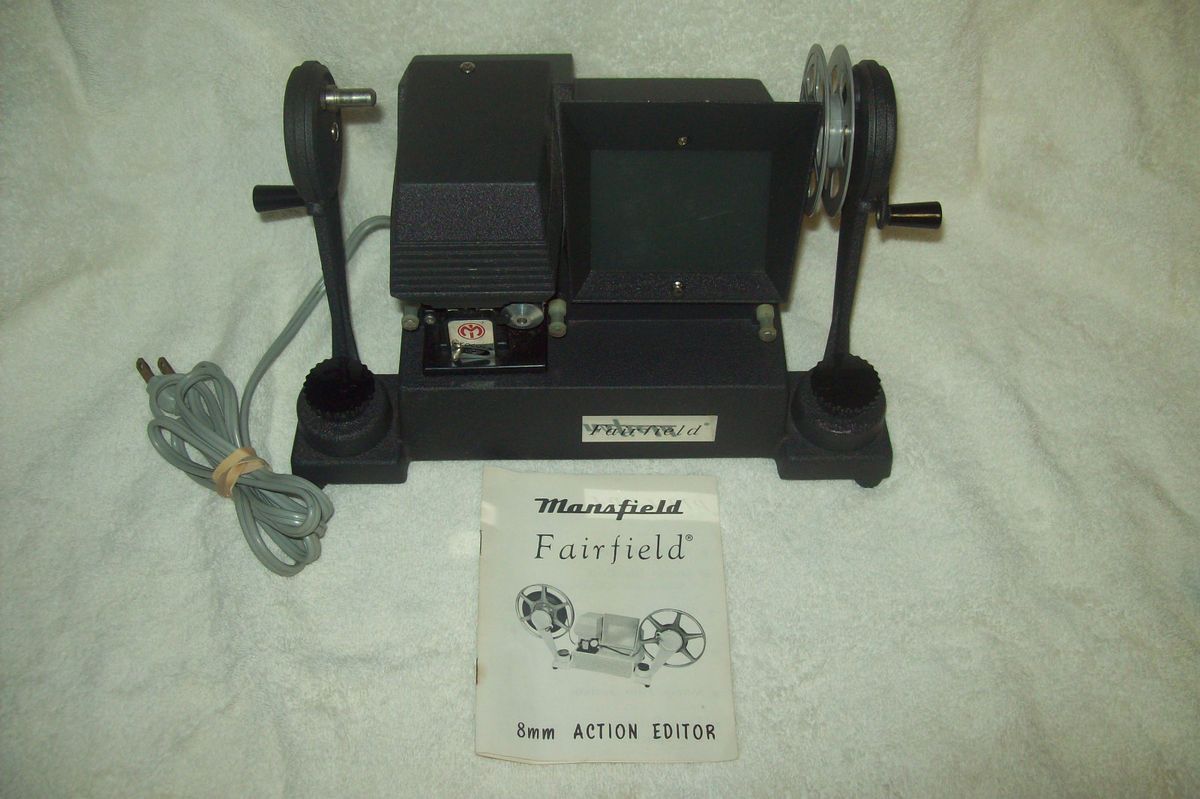 VINTAGE MANSFIELD FAIRFIELD 8MM Film Editor HP Quick Splice Holiday E