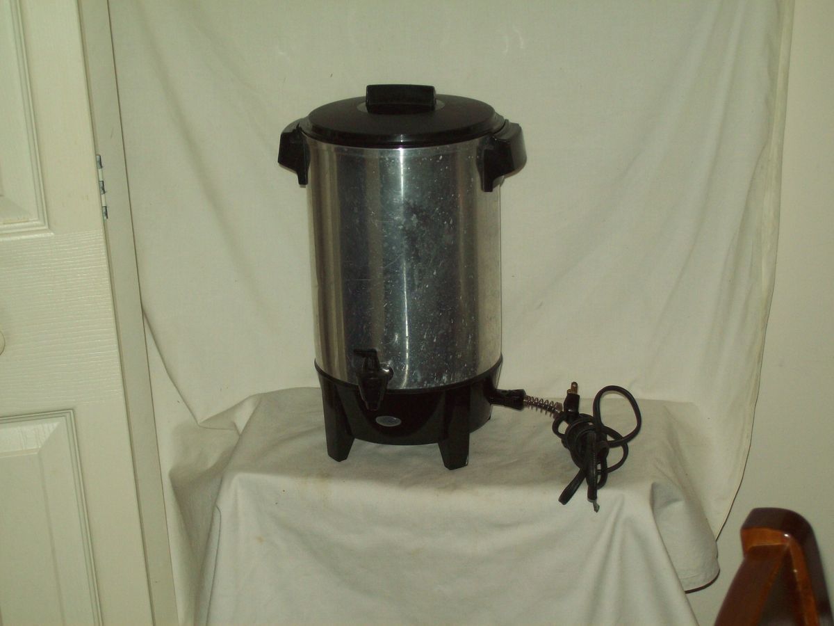 Vintage West Bend Electric Percolator coffee maker made in America