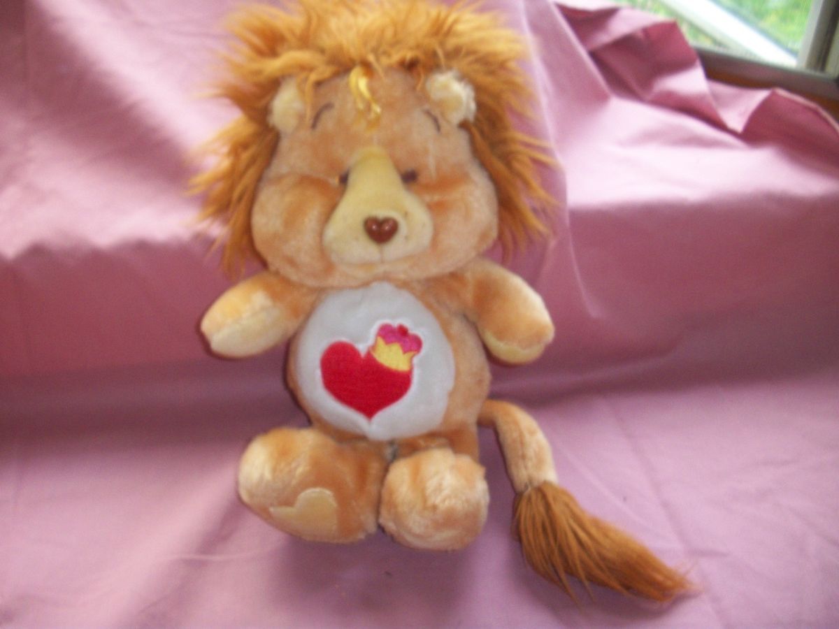 AMERICAN GREETING KENNER VINTAGE 1984 CARE BEAR BRAVE HEART LION BROWN