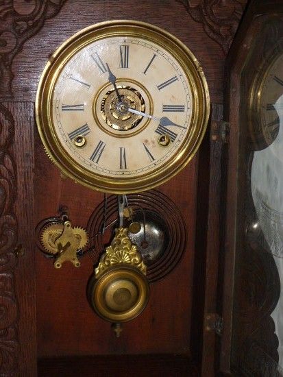 1890 William Gilbert Highly Designed Kitchen Clock