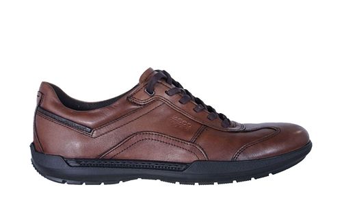 Ecco Mens Shoes Welt Sneaker Earth Brown Leather Oxfords 53050457087