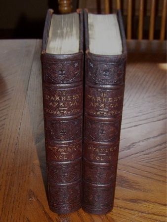 1890 1st Ed Henry Stanley Darkest Africa Maps RARE Antique Leather