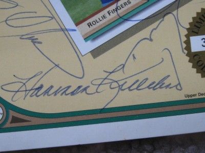  Deck Heroes of Baseball Signed Ed Postcard 24 Sigs 14 HOF JSA