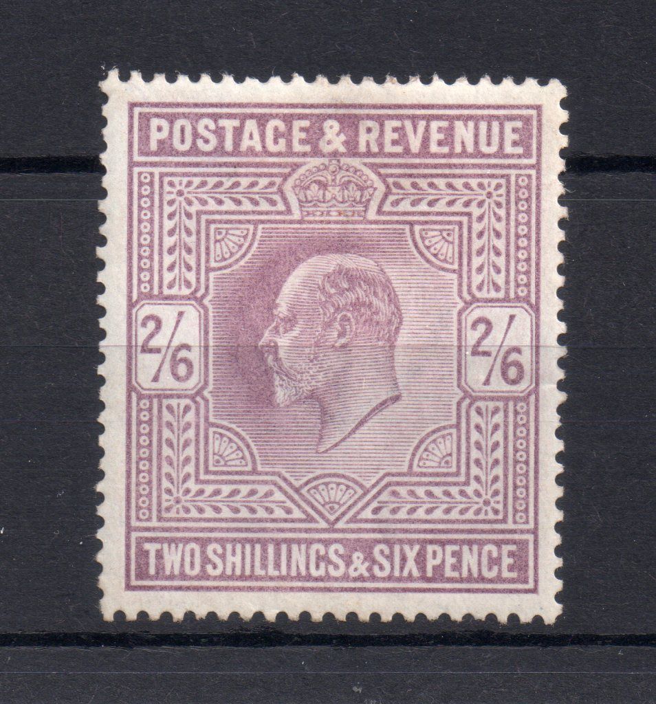 Edward VII De La Rue 2s 6d Lilac SG 260 Gum Wrinkles L H M J942