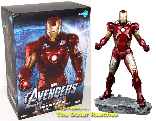 Kotobukiya ARTFX Avengers 1 6 Scale Iron Man Mark VII Statue Model Kit