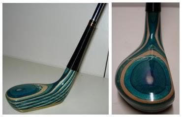 RFS 1992 Stan Thompson Striped Wood Mallet Aqua Natural