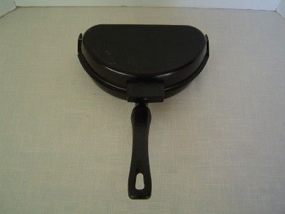  Stick Folding Omelet Skillet Pan~3 Egg Poacher Insert~Omelette Camping