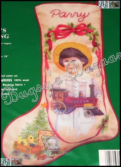 Needle Treasures Parry’s Stocking Crewel Stitch Christmas Kit –J