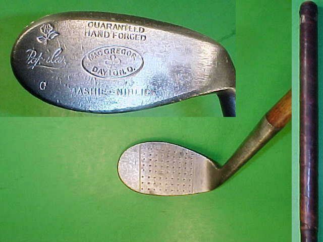 Nice Hickory Wood Shaft mcg Poplar Golf Mashie Niblick