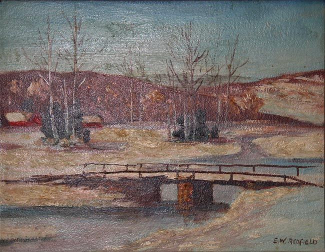 Edward Willis Redfield (1869 1965) Important Bucks County Oil