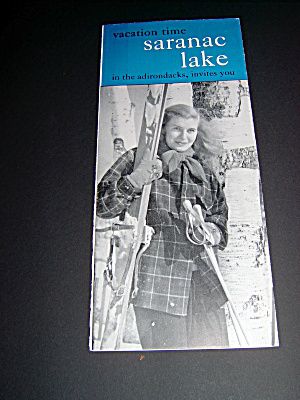  paper collectibles saranac lake chamber of commerce 18 x 12 foldout