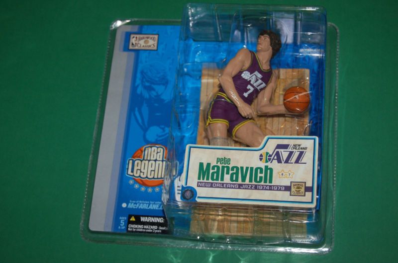 McFarlane NBA Legends 1 Pete Maravich New Orleans Jazz