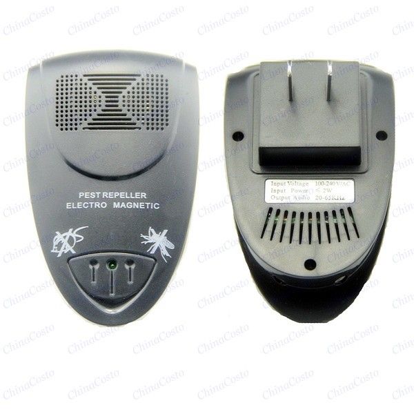  Electronic Mosquito Bug Mouse Pest Rodents Repeller Repellent black