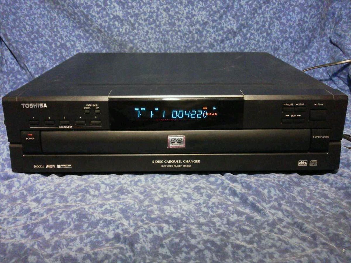 Toshiba SD 3205 DVD Video Player 5 Disc Carousel Changer