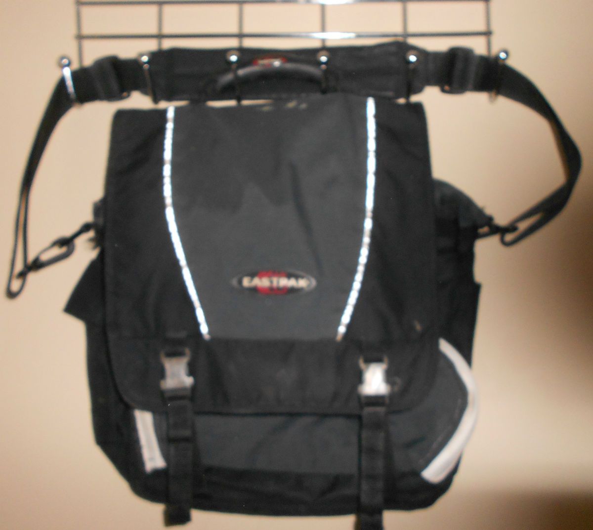 USED* Eastpak Large Messenger Bag Bookbag *Needs Zipper Repair*