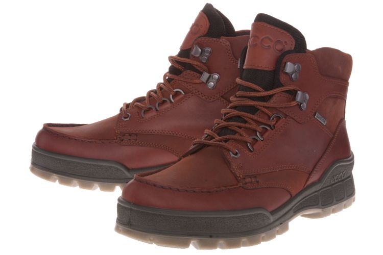 Ecco Bison Brown Track 2 High Gore Tex Mens Waterproof Lace Up Boots