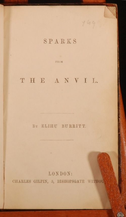 by elihu burritt c1848 london charles gilpin 6 75 by 4 xii 106 1 vi