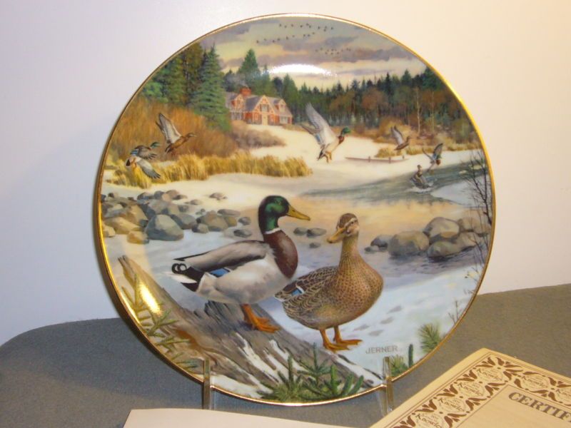 Edwin M Knowles China Collectors Plate The Mallard