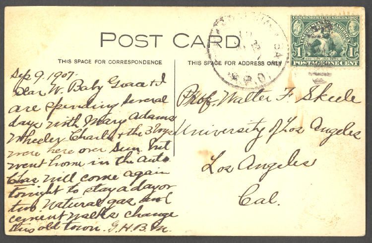 1907 RPPC Postcard Congr Church East Bloomfield NY