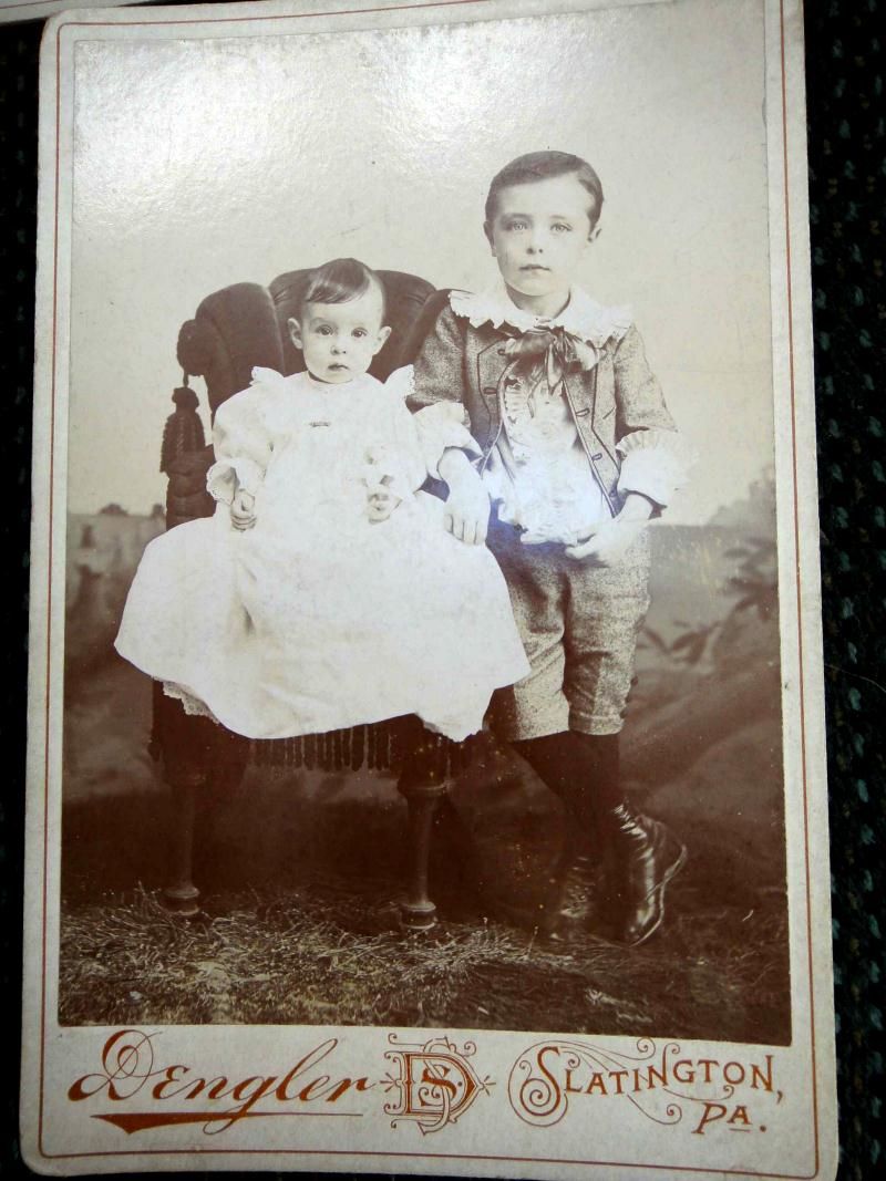 Lot Antique Children Photos Benninger Slatington PA