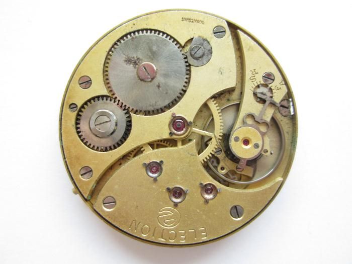 Election Micrometric Regulator Pocket Watch Movement Runs and Keeps