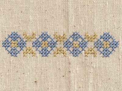 Easter Cross Stitch Borders and Corners Machine Embroidery Designs