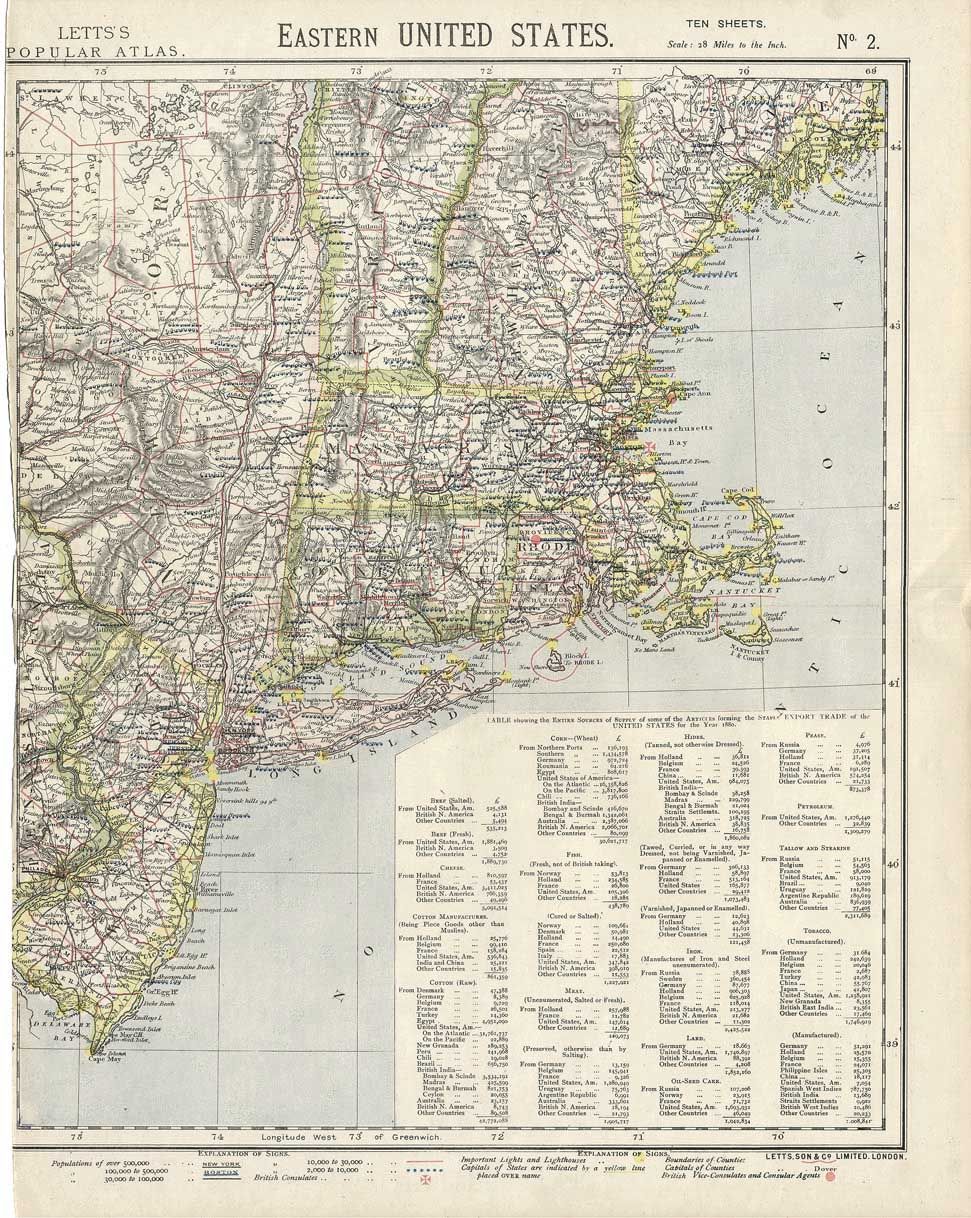 Maps from Letts Popular Atlas are known to be highly detailed, often