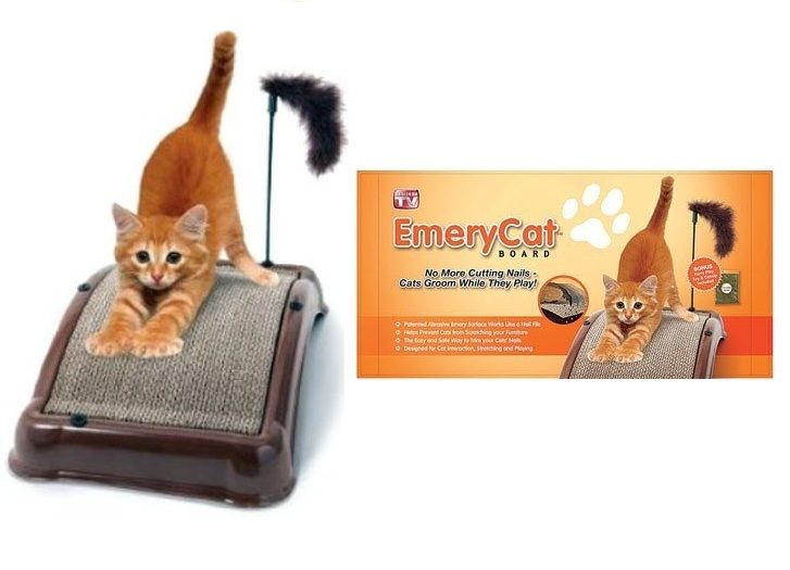 Emery Cat Scratcher Board   Nail Trimmer Scratching Furniture With