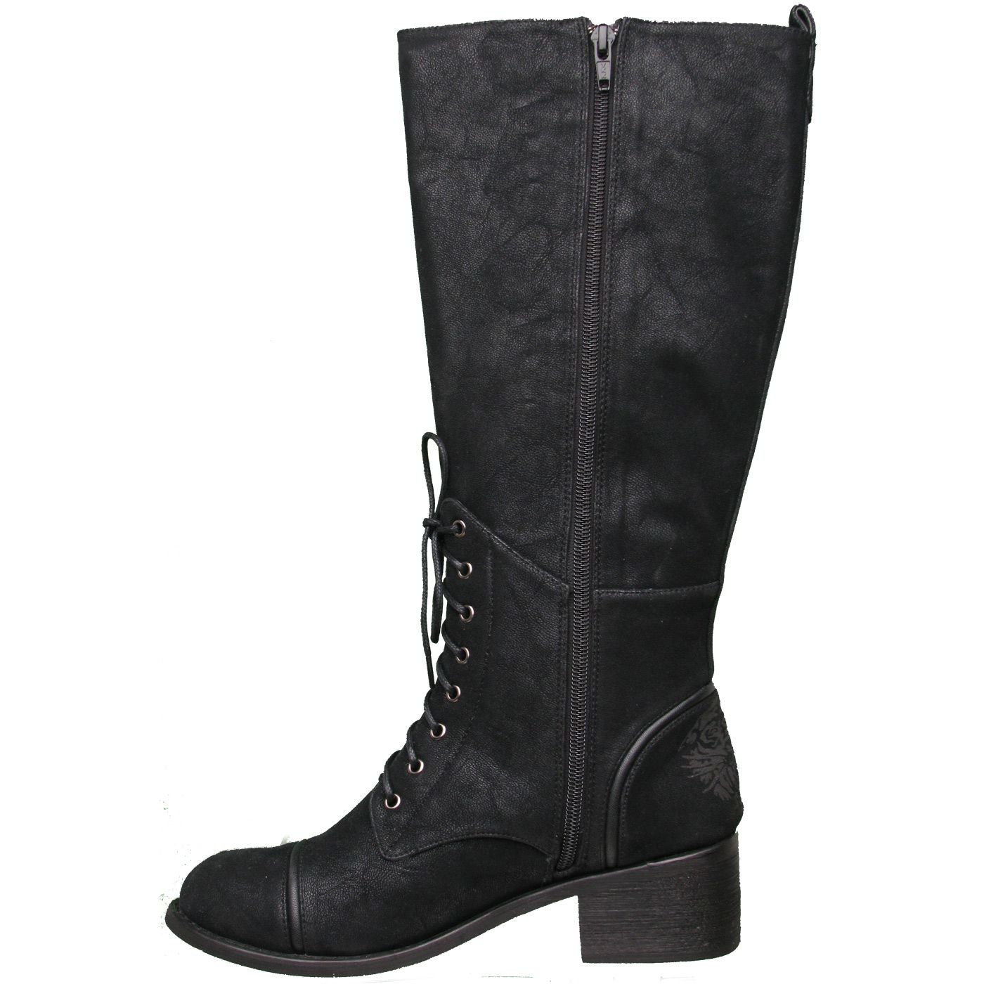  Ed Hardy Black Fordham Rider Boot for Women