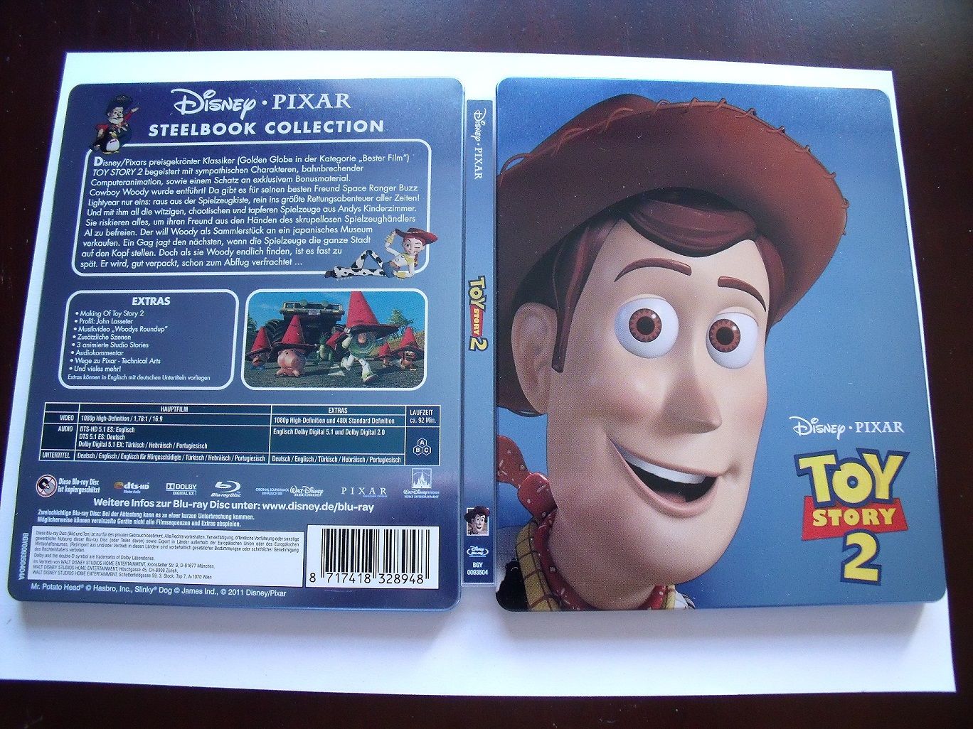 TOY STORY 2 REGION FREE BLU RAY EURO STEELBOOK IMPORT NEW & SEALED